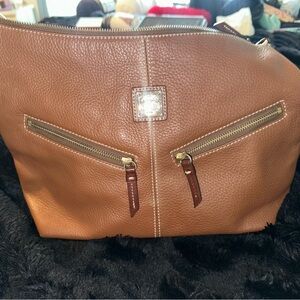 Dooney & Bourke Tan Leather Shoulder Bag